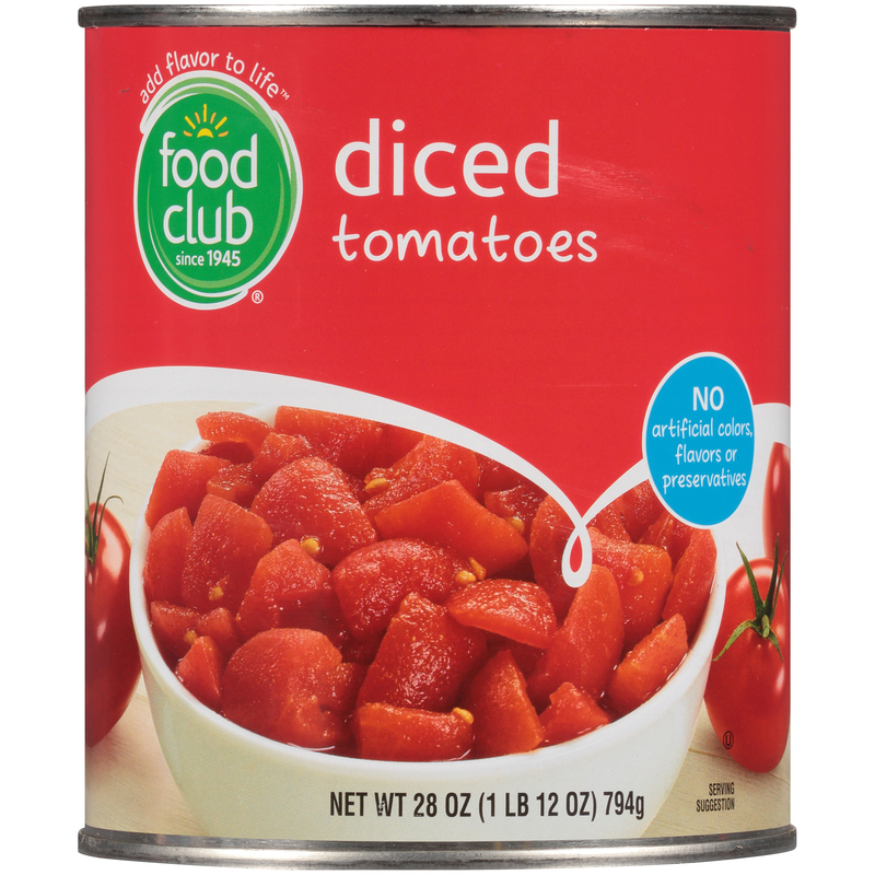 Canned And Bottled Tomatoes Food Club Brand