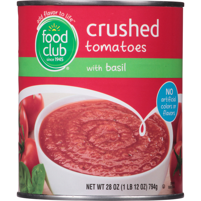 Canned And Bottled Tomatoes Food Club Brand