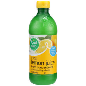 100% Lemon Juice From Concentrate
