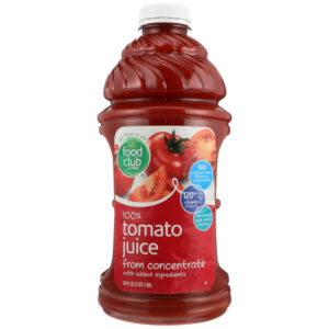 100% Tomato Juice From Concentrate With Added Ingredients