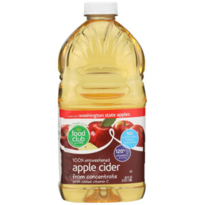100% Unsweetened Apple Cider From Concentrate With Added Vitamin C