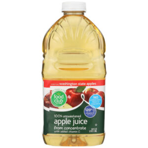 100% Unsweetened Apple Juice From Concentrate