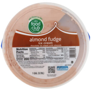 Almond Fudge Chocolate Ice Cream With Almonds
