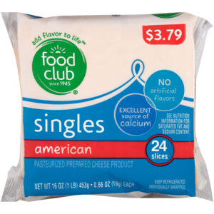 American Pasteurized Prepared Cheese Product Singles