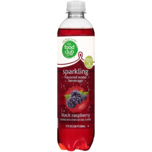 Black Raspberry Flavored Sparkling Water Beverage