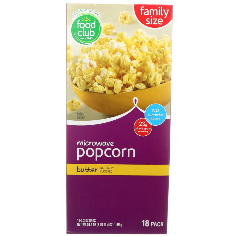 SS Microwave Popcorn Food Club Brand