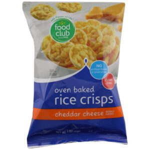 Cheddar Cheese Oven Baked Rice Crisps