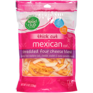 Cheese Mexican Shredded 4-Blend Thick Cut