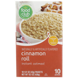 Cinnamon Roll Instant Oatmeal