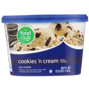 Cookies 'N Cream Flavored Ice Cream With Chocolate Sandwich Cookie Pieces