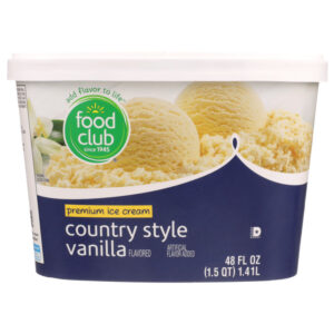 Country Style Vanilla Flavored Premium Ice Cream