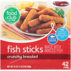 Crunchy Breaded Fish Sticks