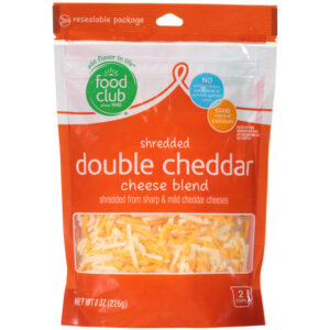 Double Cheddar Cheese Blend Sharp & Mild Cheddar Shredded Cheeses