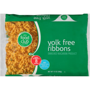 Enriched Macaroni Product  Yolk Free Ribbons