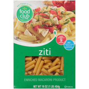 Enriched Macaroni Product  Ziti