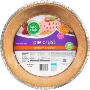 Food Club 10 Inch Graham Cracker Pie Crust 9 oz