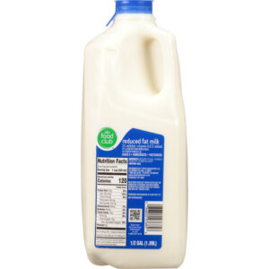 Food Club 2% Milkfat Reduced Fat Milk 0.5 gl
