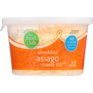 Food Club Asiago Shredded Cheese 5 oz