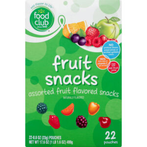 Food Club Assorted Fruit Flavored Fruit Snacks 22 ea