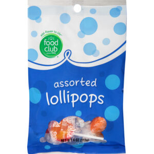 Food Club Assorted Lollipops 4 oz Bag