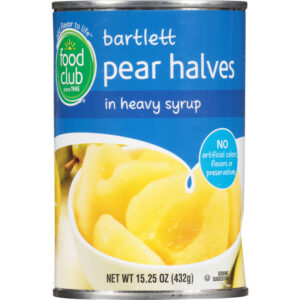 Food Club Bartlett Pear Halves 15.25 oz