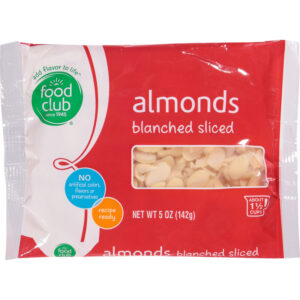 Food Club Blanched Sliced Almonds 5 oz
