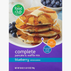 Food Club Blueberry Complete Pancake & Waffle Mix 28 oz