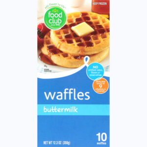 Food Club Buttermilk Waffles 10 ea