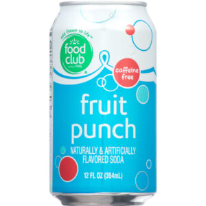 Food Club Caffeine Free Fruit Punch Soda 12 fl oz