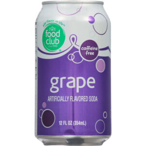 Food Club Caffeine Free Grape Soda 12 fl oz