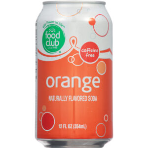 Food Club Caffeine Free Orange Soda 12 fl oz