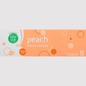 Food Club Caffeine Free Peach Soda 12 ea