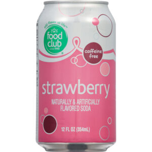 Food Club Caffeine Free Strawberry Soda 12 fl oz