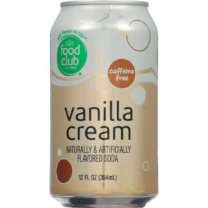 Food Club Caffeine Free Vanilla Cream Soda 12 fl oz