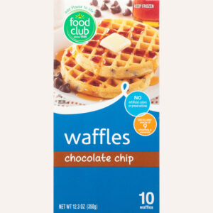 Food Club Chocolate Chip Waffles 10 ea