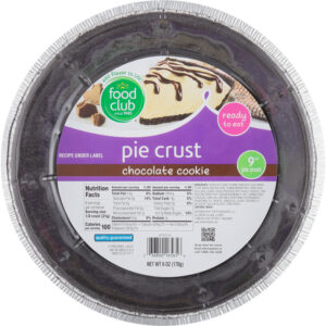 Food Club Chocolate Cookie Pie Crust 6 oz