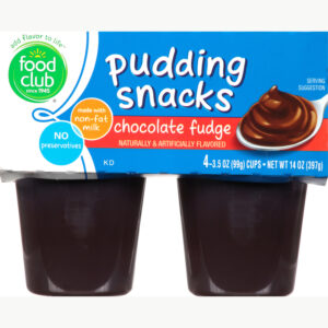 Food Club Chocolate Fudge Pudding Snacks 4 ea