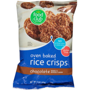 Food Club Chocolate Oven Baked Rice Crisps 3 oz