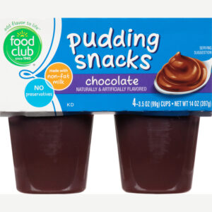 Food Club Chocolate Pudding Snacks 4 ea