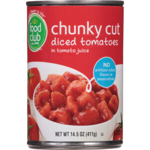 Food Club Chunky Cut Diced Tomatoes 14.5 oz