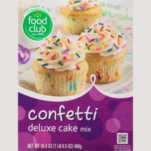 Food Club Confetti Deluxe Cake Mix 16.5 oz