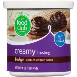 Food Club Creamy Fudge Frosting 16 oz