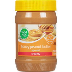 Food Club Creamy Honey Peanut Butter Spread 16 oz