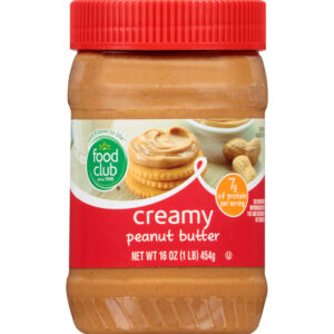 Food Club Creamy Peanut Butter 16 oz