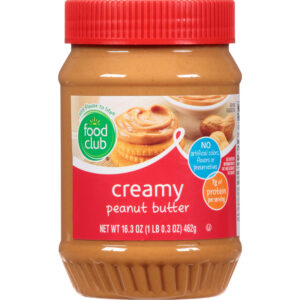 Food Club Creamy Peanut Butter 16.3 oz