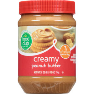 Food Club Creamy Peanut Butter 28 oz