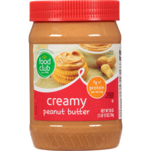Food Club Creamy Peanut Butter 28 oz