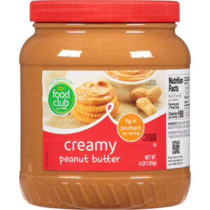Food Club Creamy Peanut Butter 4 lb