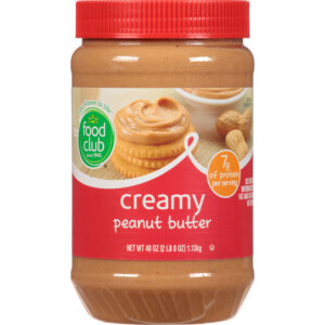 Food Club Creamy Peanut Butter 40 oz Jar