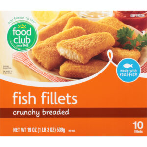 Food Club Crunchy Breaded Fish Fillets 10 ea